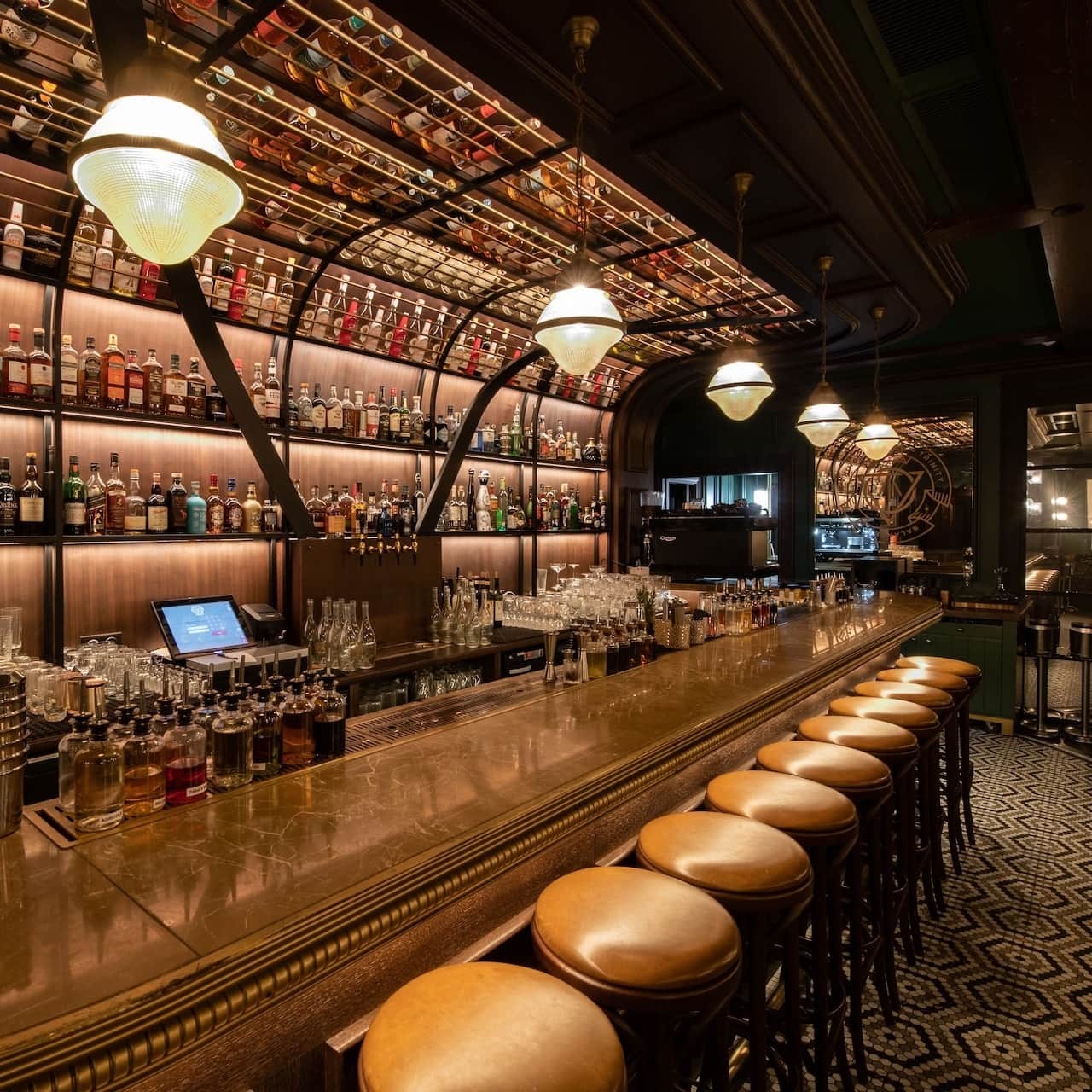Interior of the Trinity cocktail club in Monte-Carlo