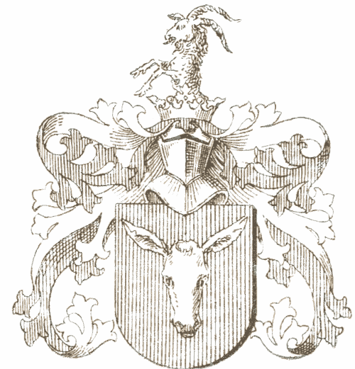 Historical rendering of the Półkozic coat of arms